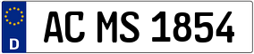 Trailer License Plate